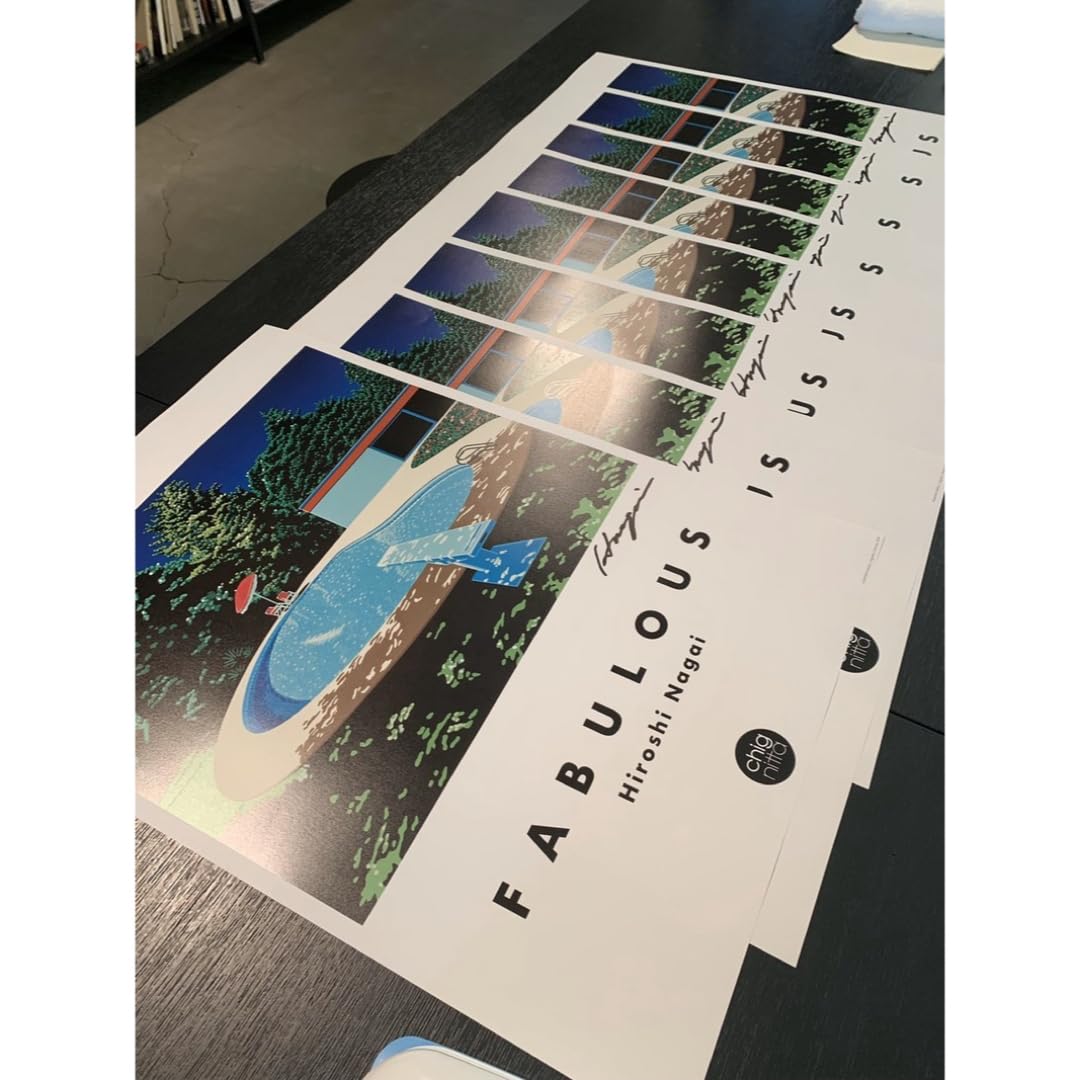 Amazon.co.jp: 品永井博 直筆サイン入り100部限定A2アート